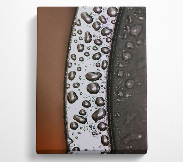 A Canvas Print of Silver Droplet Symphony. Canvas Print