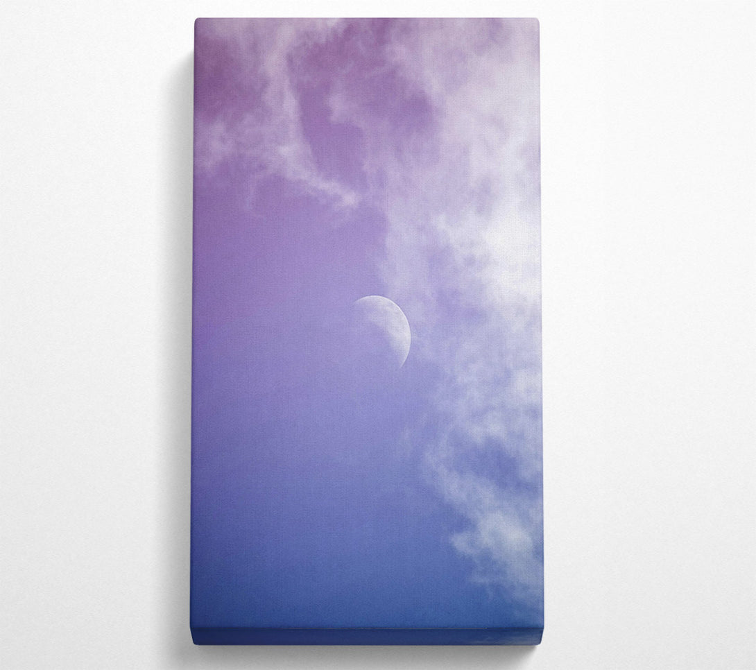  A Canvas Print of Lavender Sky Moon Canvas Print