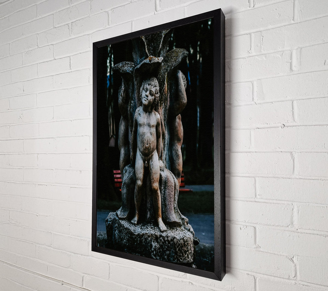  A Canvas Print of Grey Stone Guardian Canvas Wall Art