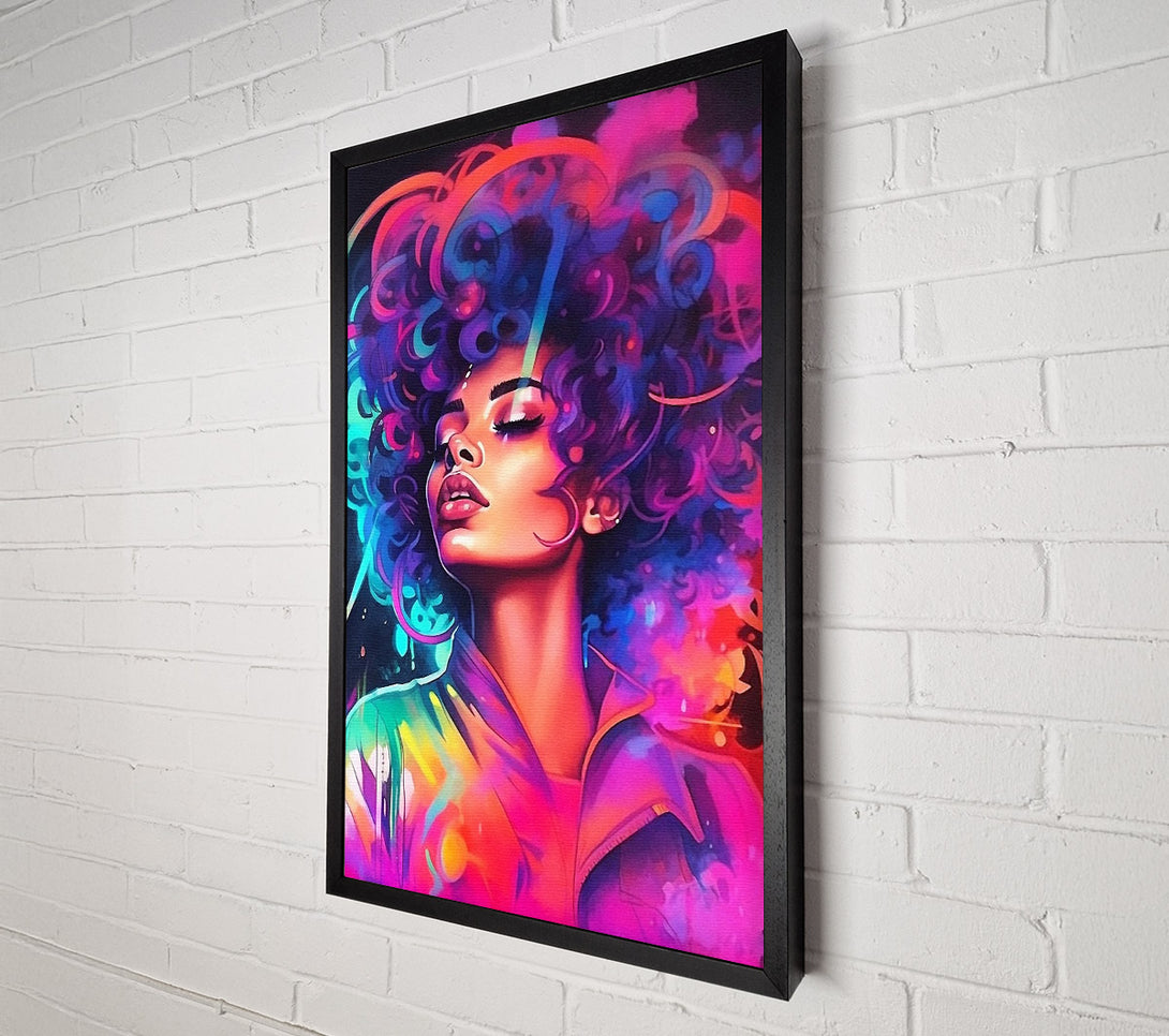  A Canvas Print of Neon Vibes Canvas Print