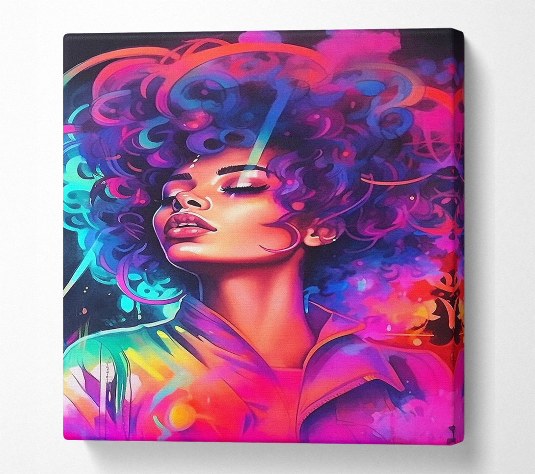  A Canvas Print of Neon Vibes Canvas Print