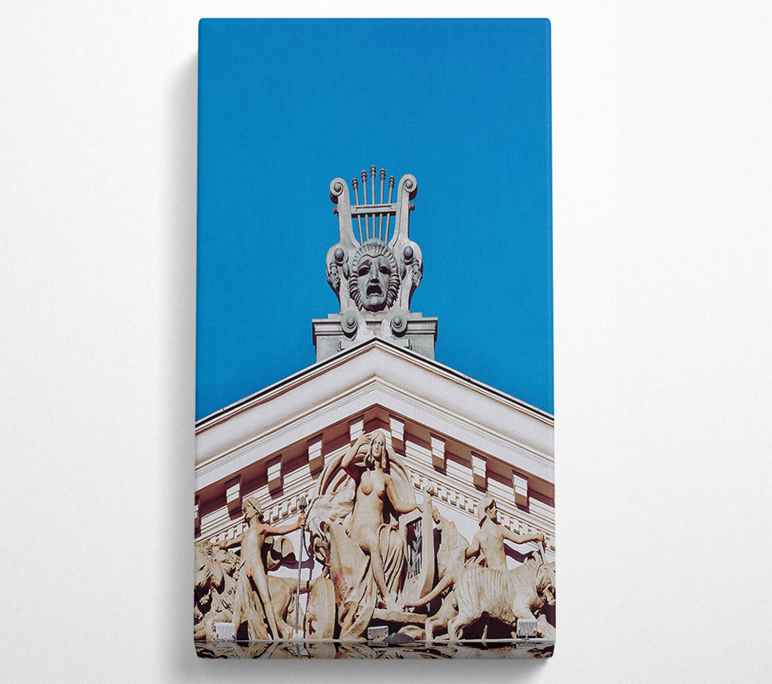  A Canvas Print of Azure Lyre Of Muses Canvas Art