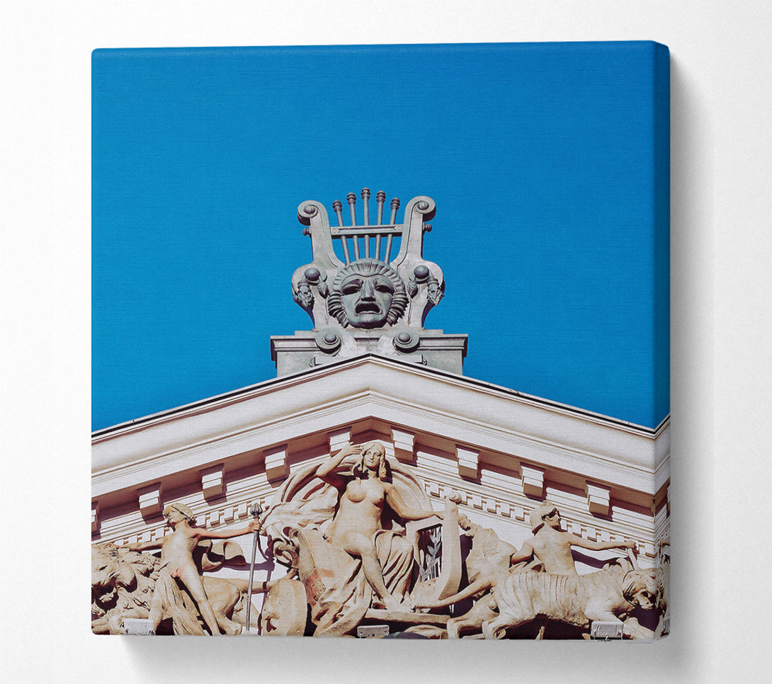 A Canvas Print of Azure Lyre Of Muses Canvas Art