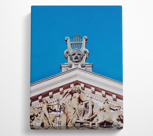  A Canvas Print of Azure Lyre Of Muses Canvas Art