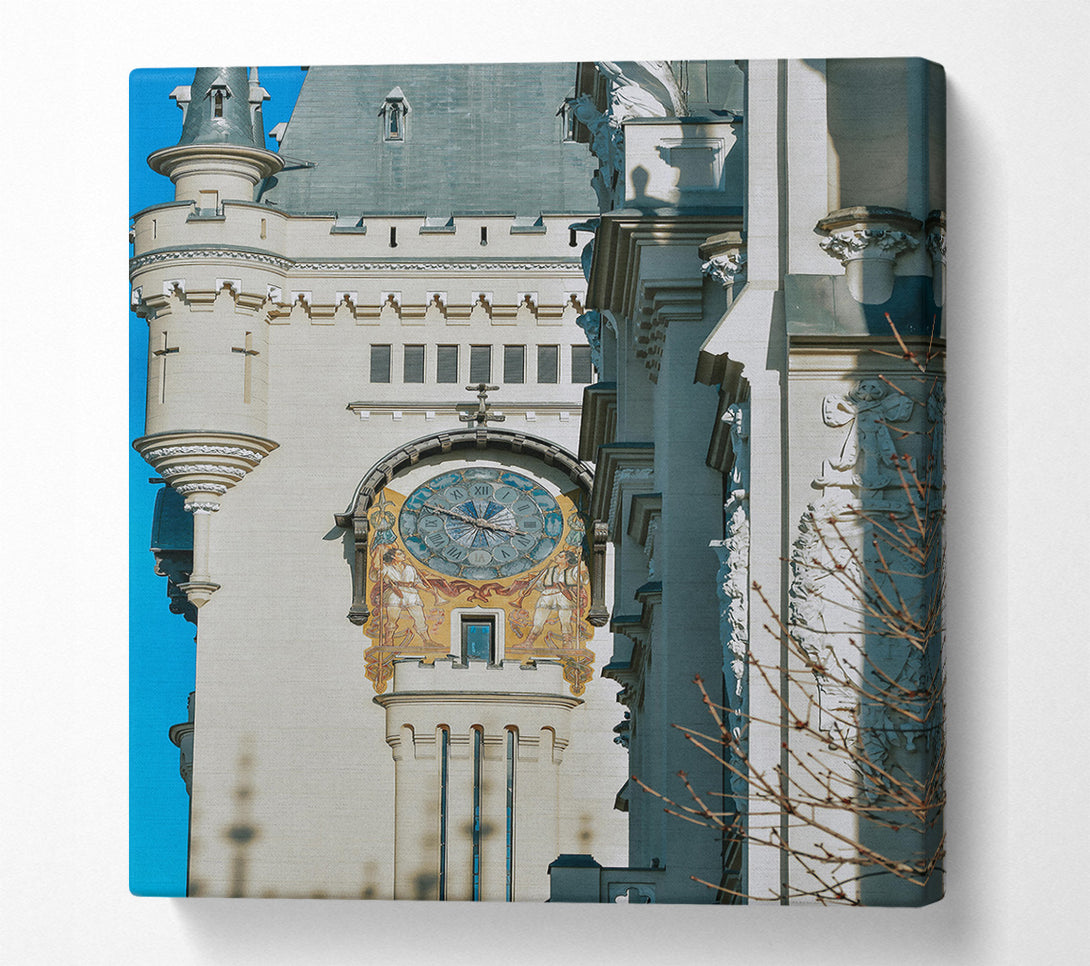  A Canvas Print of White Castle Clocktower Canvas Print
