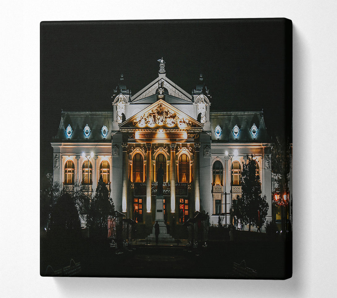  A Canvas Print of Golden Night Theater Canvas Wall Art