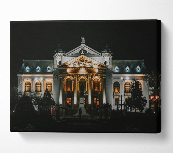  A Canvas Print of Golden Night Theater Canvas Wall Art