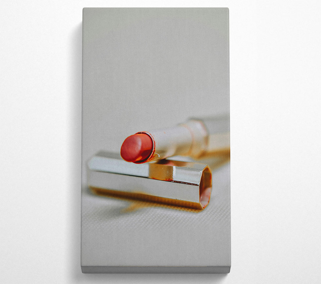  A Canvas Print of Crimson Lipstick Shine Canvas Wall Art