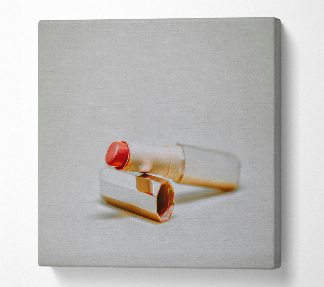  A Canvas Print of Rose Gold Lipstick Canvas Print