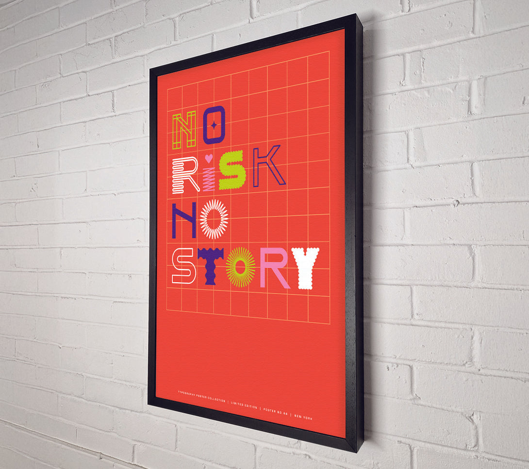  A Canvas Print of No Risk No Story Canvas Wall Art