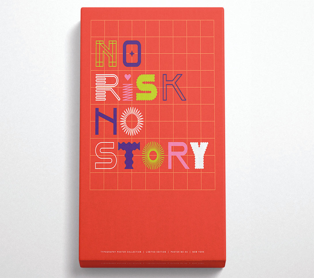  A Canvas Print of No Risk No Story Canvas Wall Art