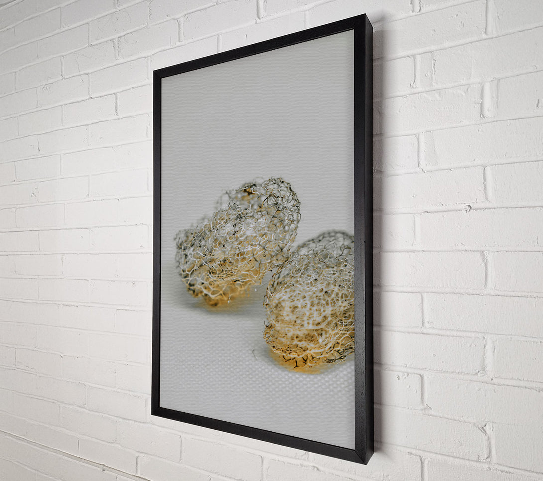  A Canvas Print of Golden Lace Skeletons Canvas Wall Art