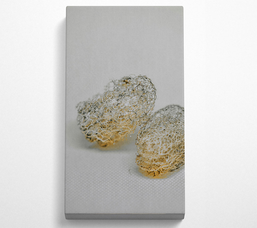 A Canvas Print of Golden Lace Skeletons Canvas Wall Art
