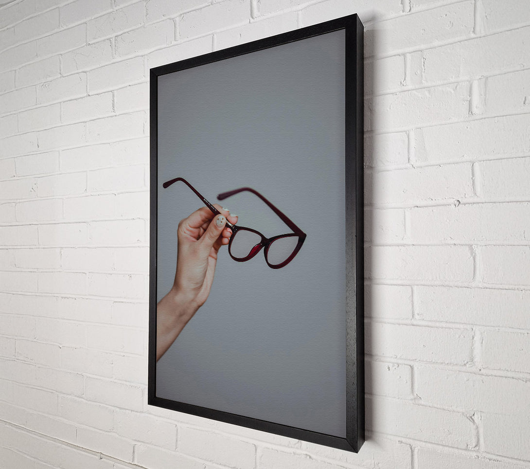  A Canvas Print of Crimson Lens Glance Canvas Print