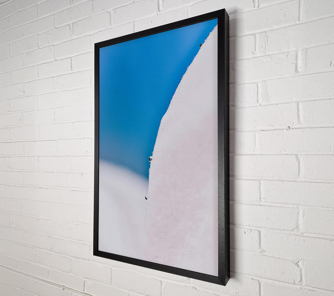  A Canvas Print of Blue And White Dewdrop Canvas Wall Art