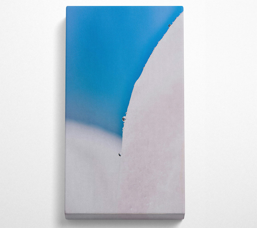  A Canvas Print of Blue And White Dewdrop Canvas Wall Art