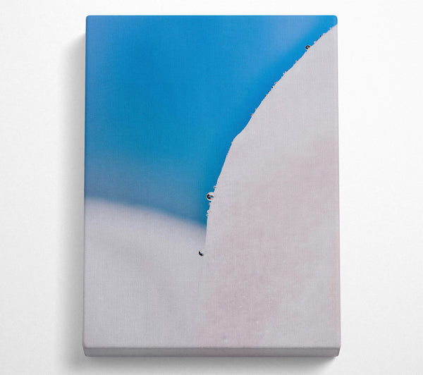  A Canvas Print of Blue And White Dewdrop Canvas Wall Art