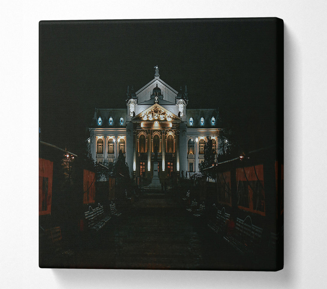  A Canvas Print of Golden Night Glow Canvas Art