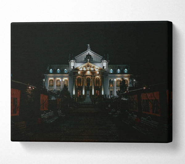  A Canvas Print of Golden Night Glow Canvas Art