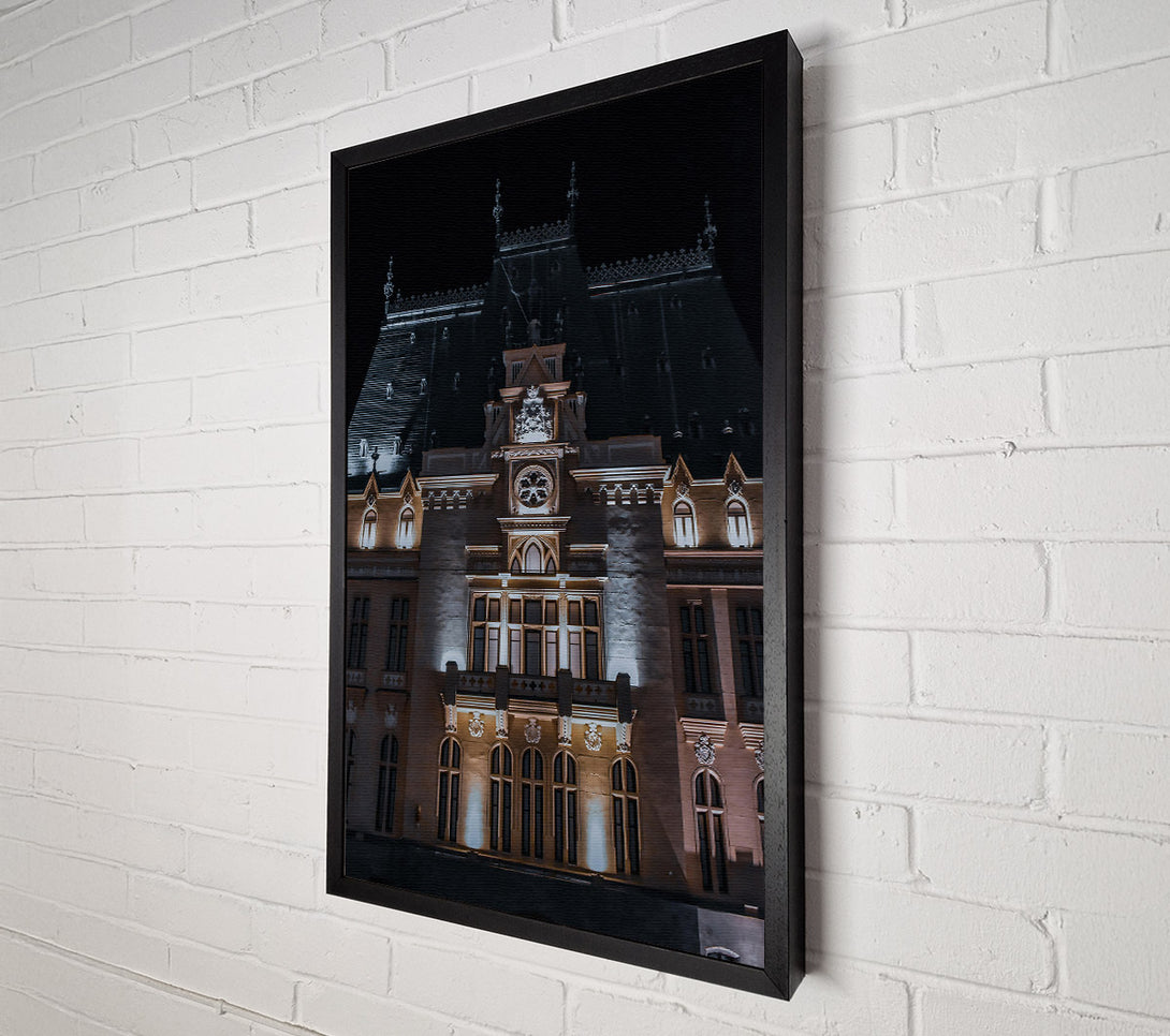  A Canvas Print of Golden Palace Night Canvas Wall Art