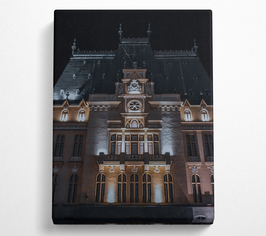  A Canvas Print of Golden Palace Night Canvas Wall Art