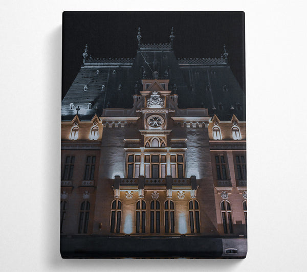  A Canvas Print of Golden Palace Night Canvas Wall Art