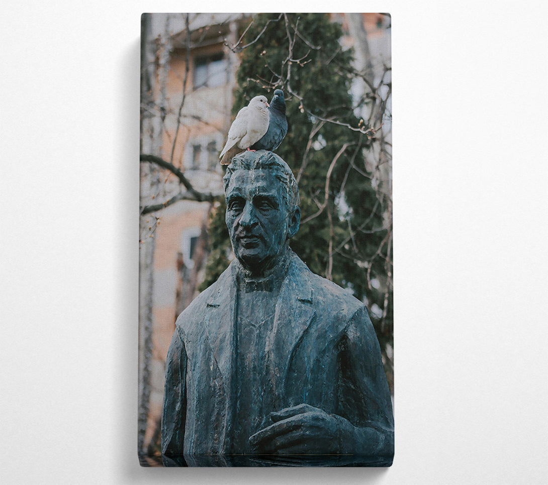  A Canvas Print of Bronze Bird Watchers Canvas Wall Art