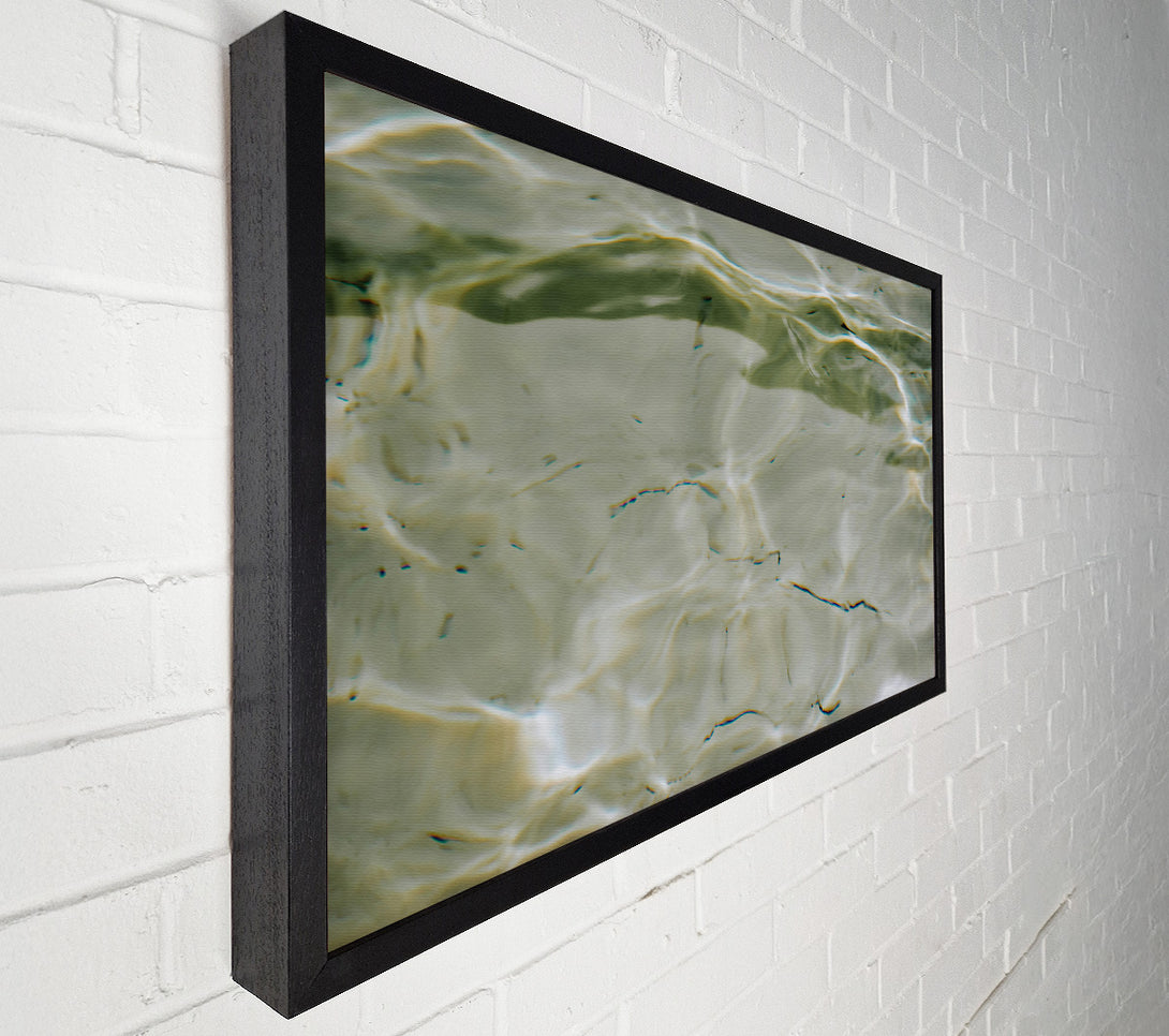  A Canvas Print of Silver Green Ripples Canvas Wall Art