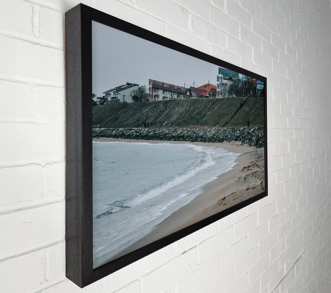  A Canvas Print of Blue Coastal Serenity Canvas Art