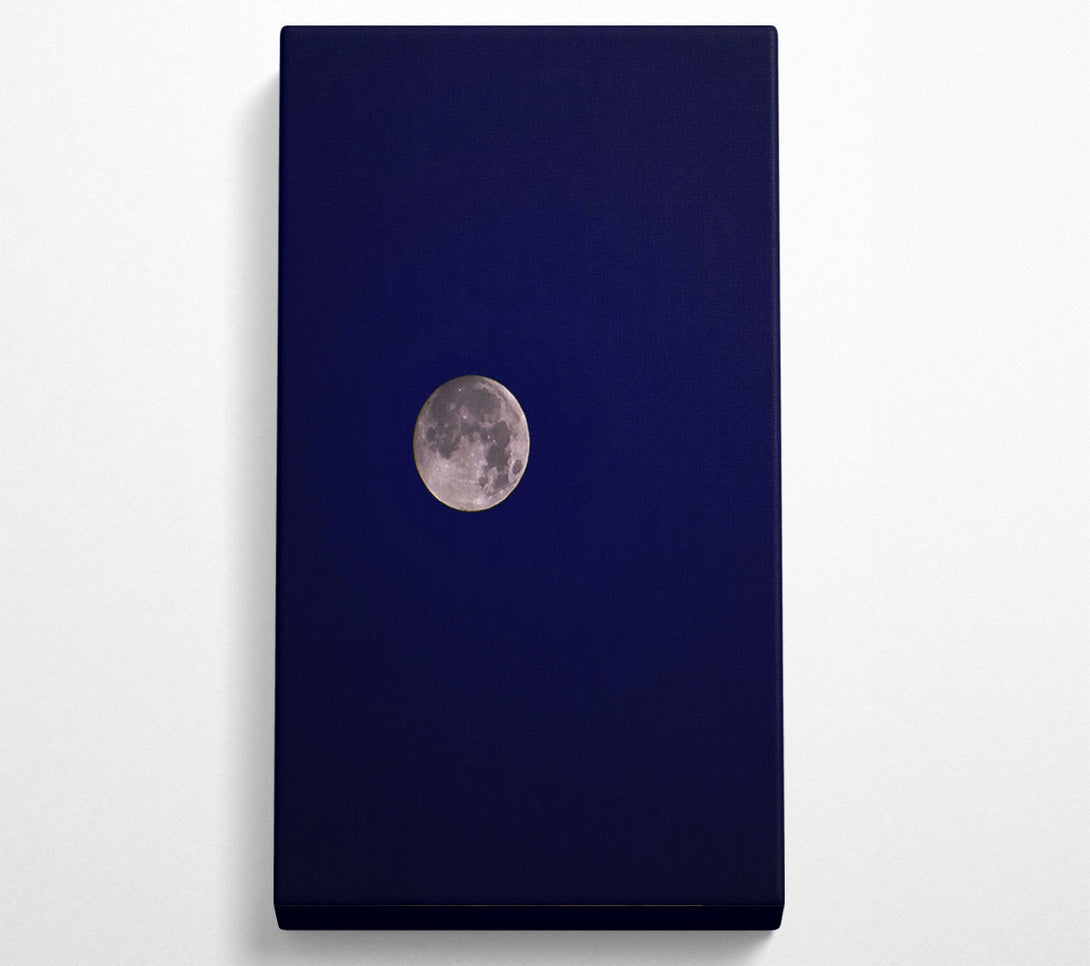  A Canvas Print of Pale Moon In Blue Canvas Art