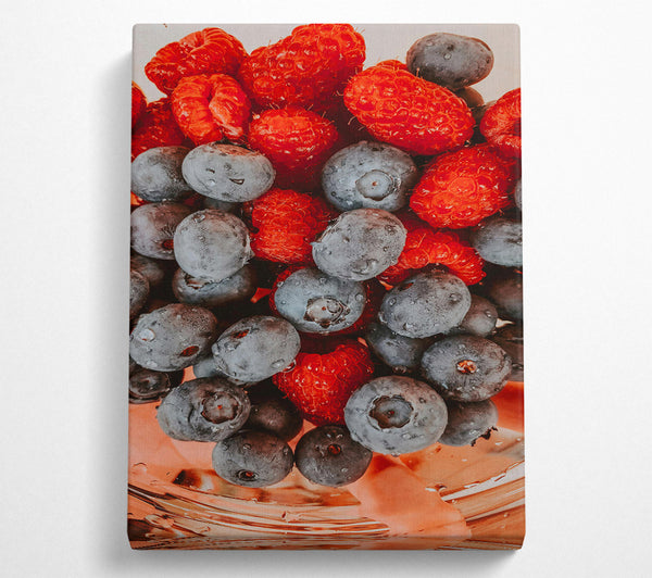  A Canvas Print of Red And Blue Blend Canvas Wall Art
