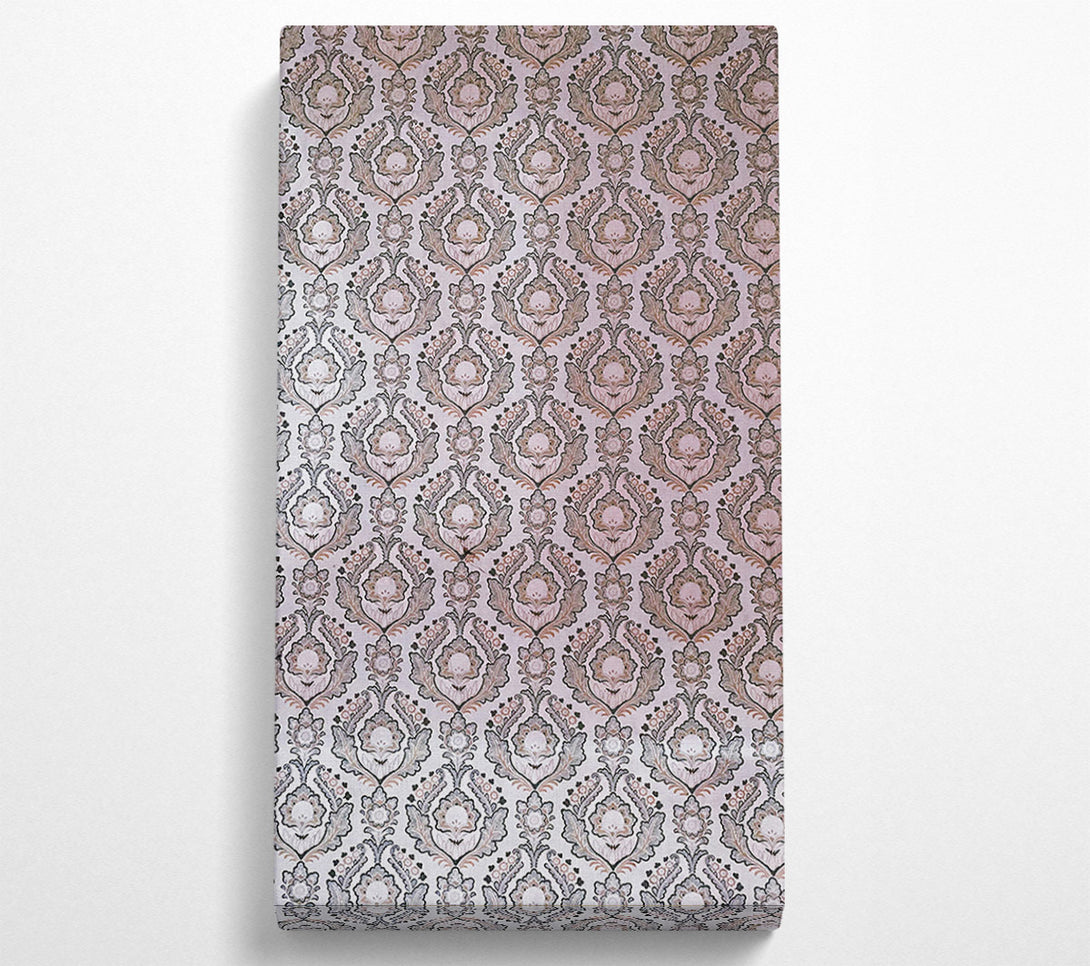  A Canvas Print of Pale Pink Floral Repeat Canvas Wall Art