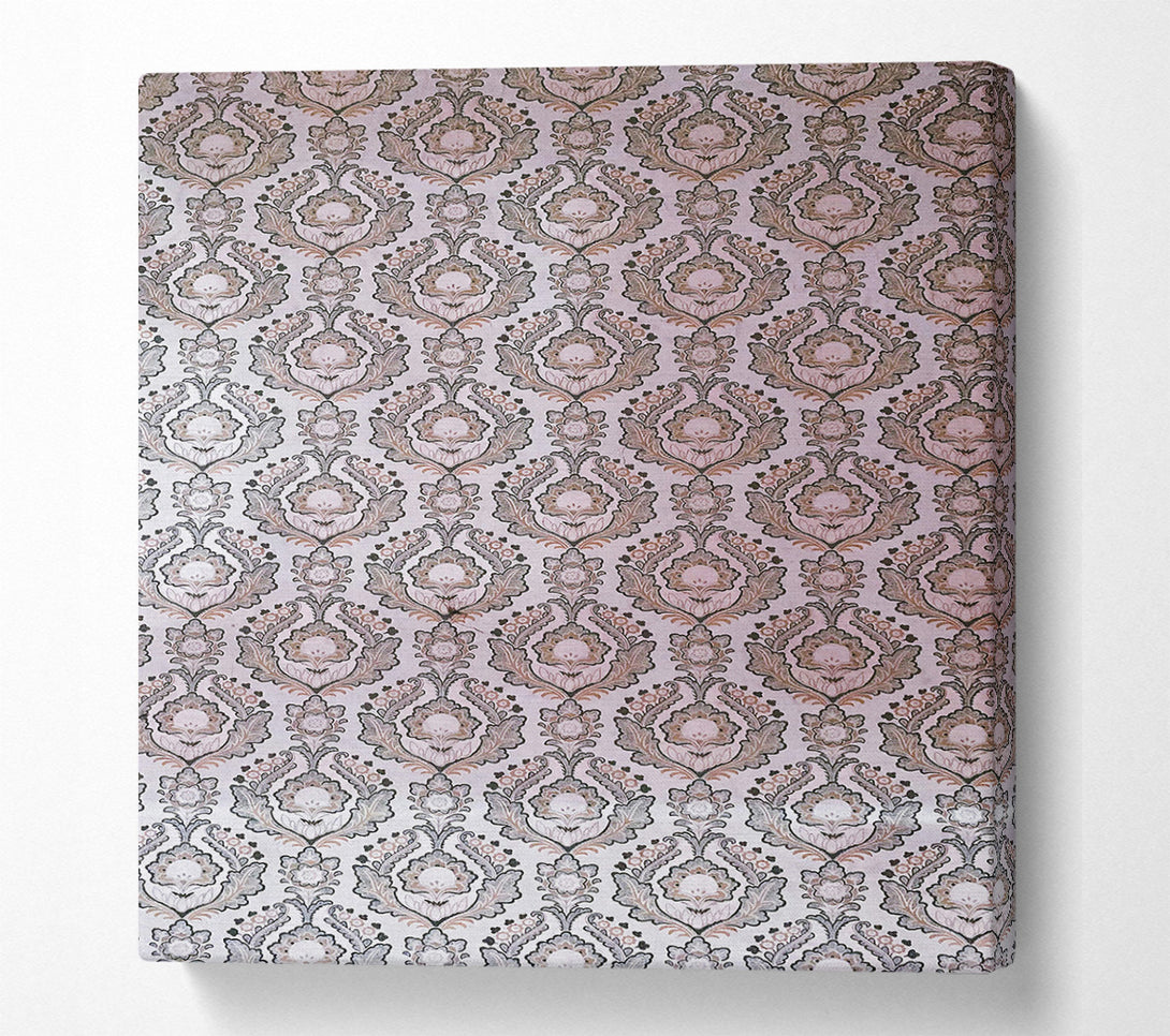  A Canvas Print of Pale Pink Floral Repeat Canvas Wall Art