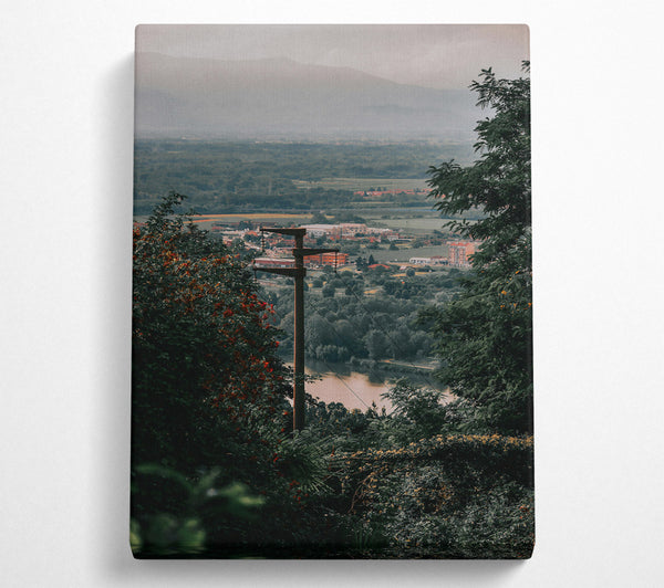  A Canvas Print of Golden River View Canvas Art