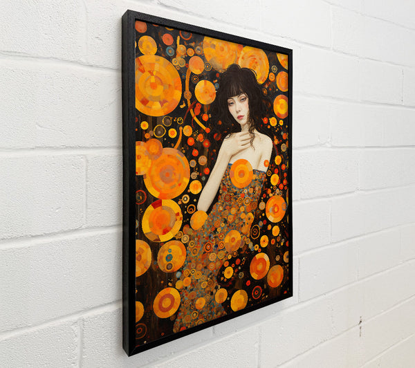 Orange Klimt Style