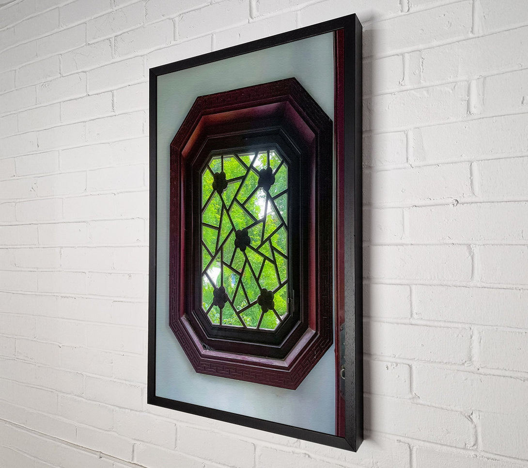  A Canvas Print of Mahogany Octagonal View Canvas Art