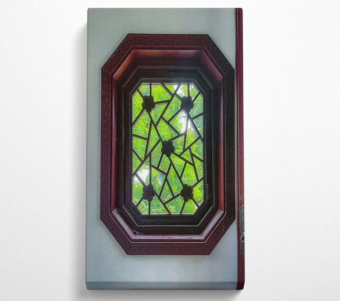  A Canvas Print of Mahogany Octagonal View Canvas Art