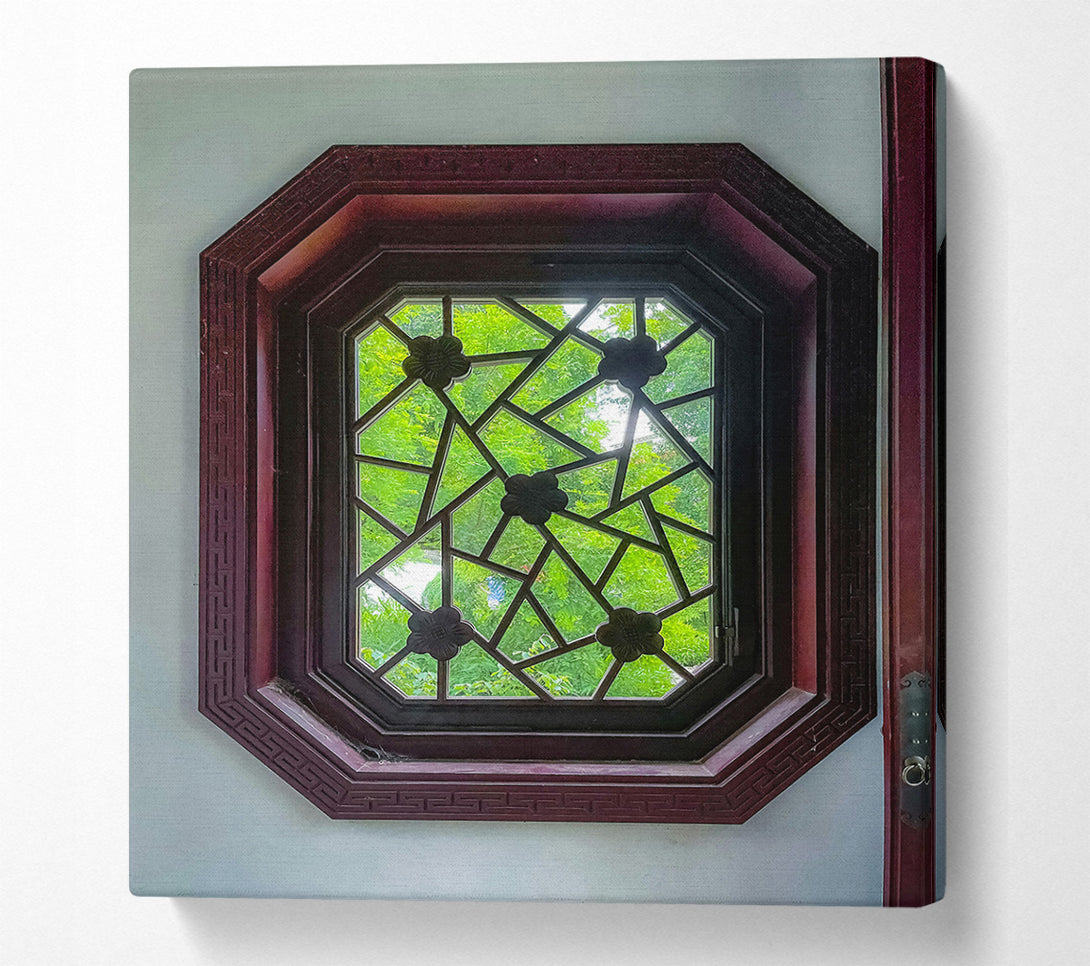  A Canvas Print of Mahogany Octagonal View Canvas Art