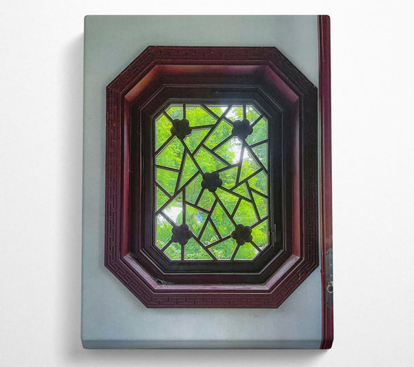  A Canvas Print of Mahogany Octagonal View Canvas Art