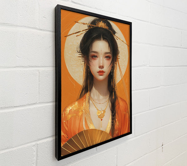 Orange Oriental Woman