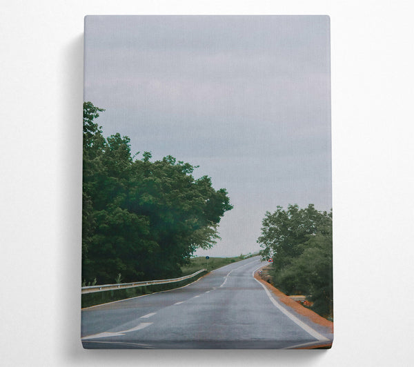  A Canvas Print of Grey Road Ahead Canvas Print