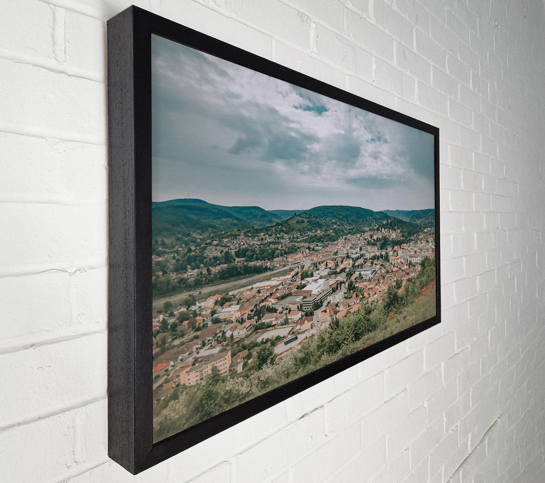  A Canvas Print of Green Valley Town Canvas Art