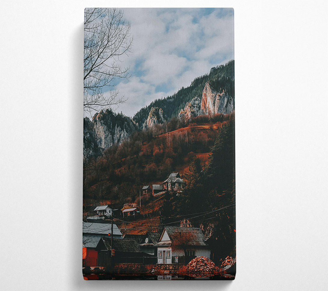  A Canvas Print of Red Hills Village Canvas Print