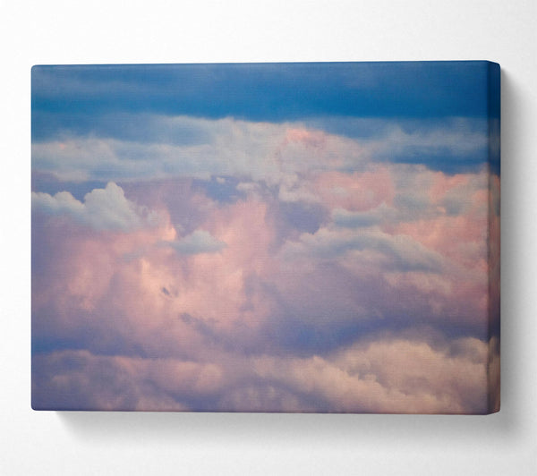  A Canvas Print of Pink And Blue Cloudscape Canvas Art