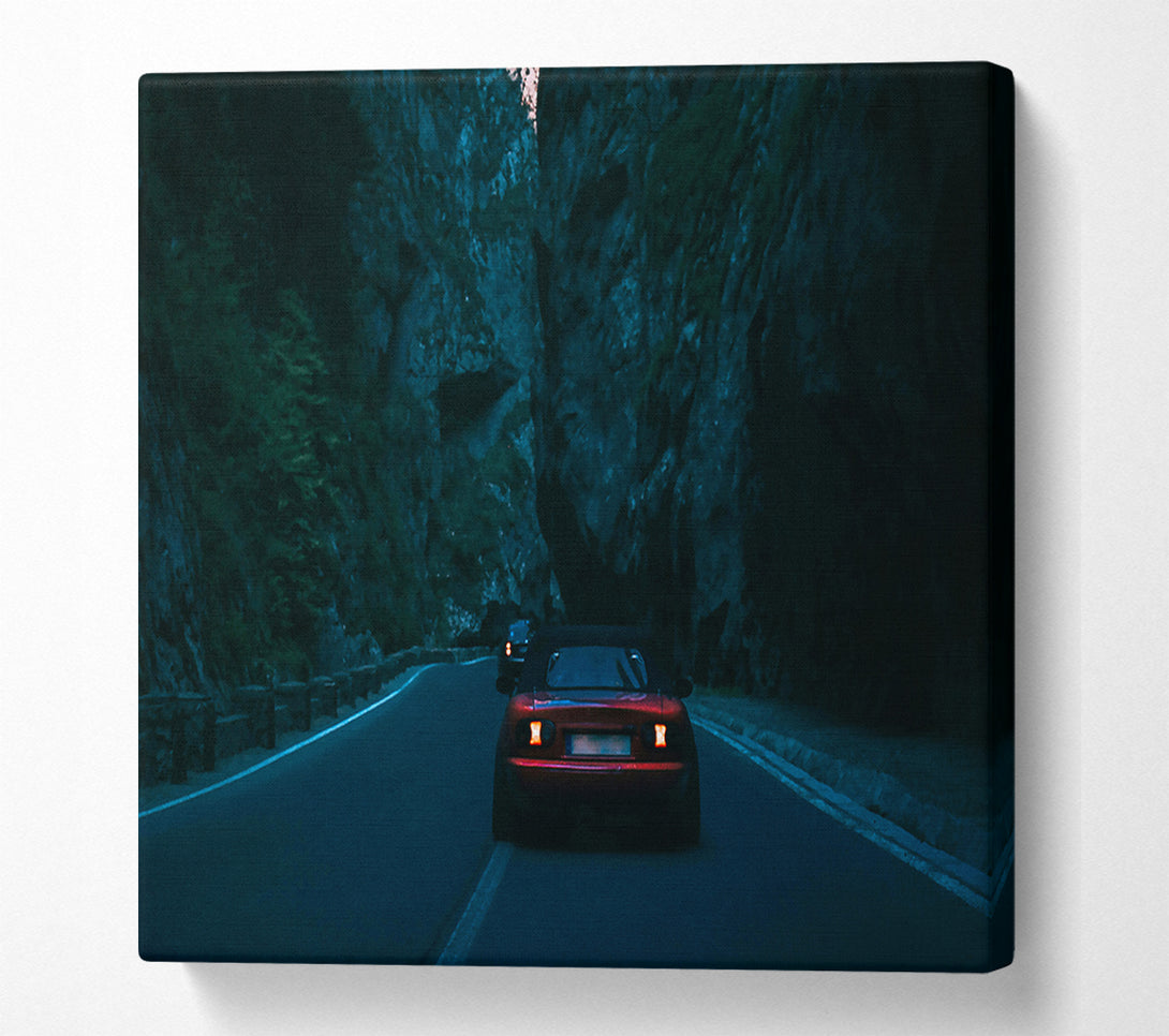  A Canvas Print of Red Light Canyon Drive Canvas Print