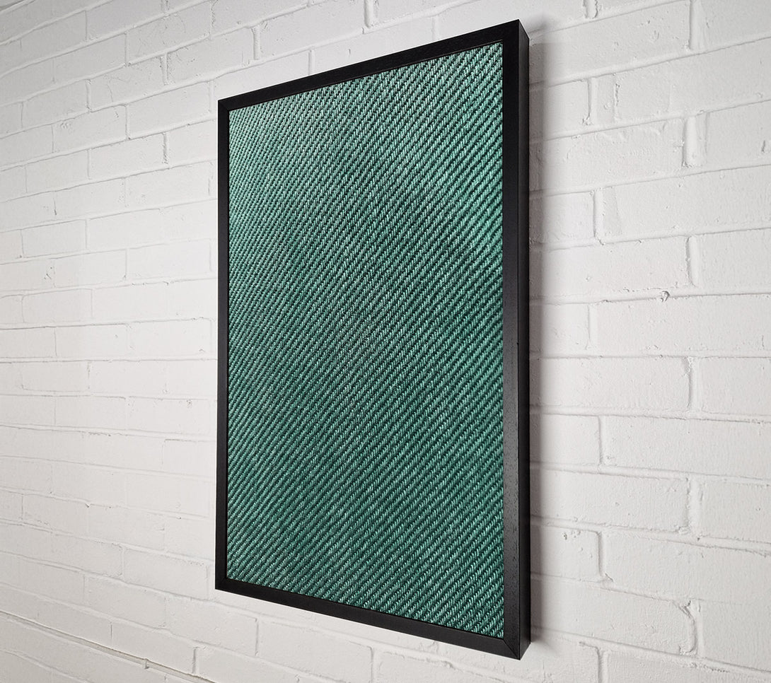  A Canvas Print of Teal Twill Texture Canvas Art