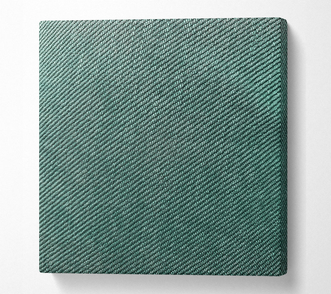  A Canvas Print of Teal Twill Texture Canvas Art