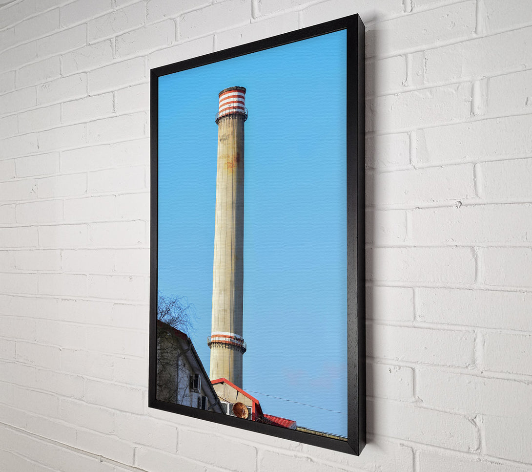  A Canvas Print of Red & Grey Chimney Canvas Wall Art