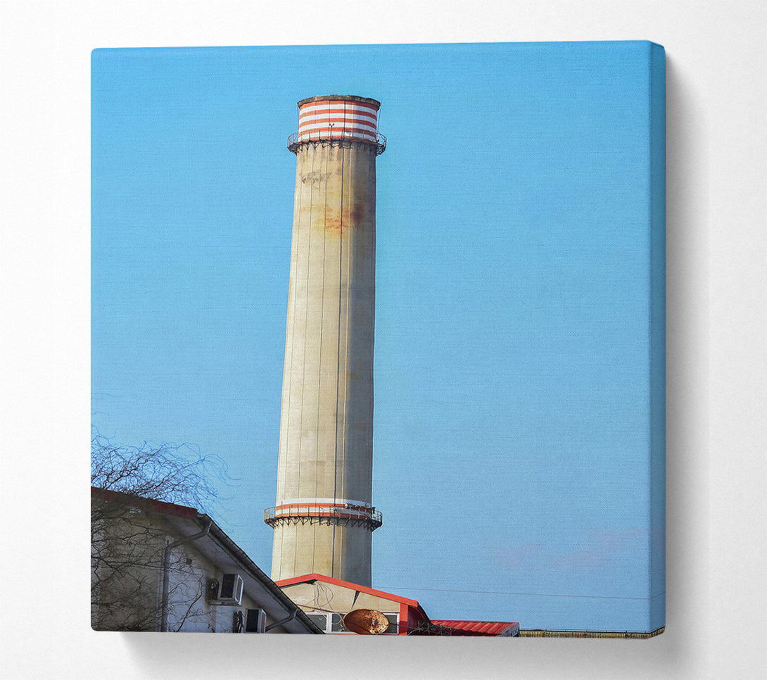  A Canvas Print of Red & Grey Chimney Canvas Wall Art