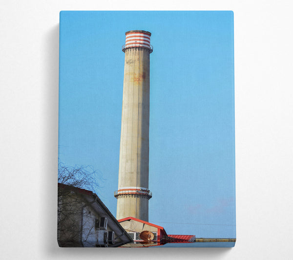  A Canvas Print of Red & Grey Chimney Canvas Wall Art